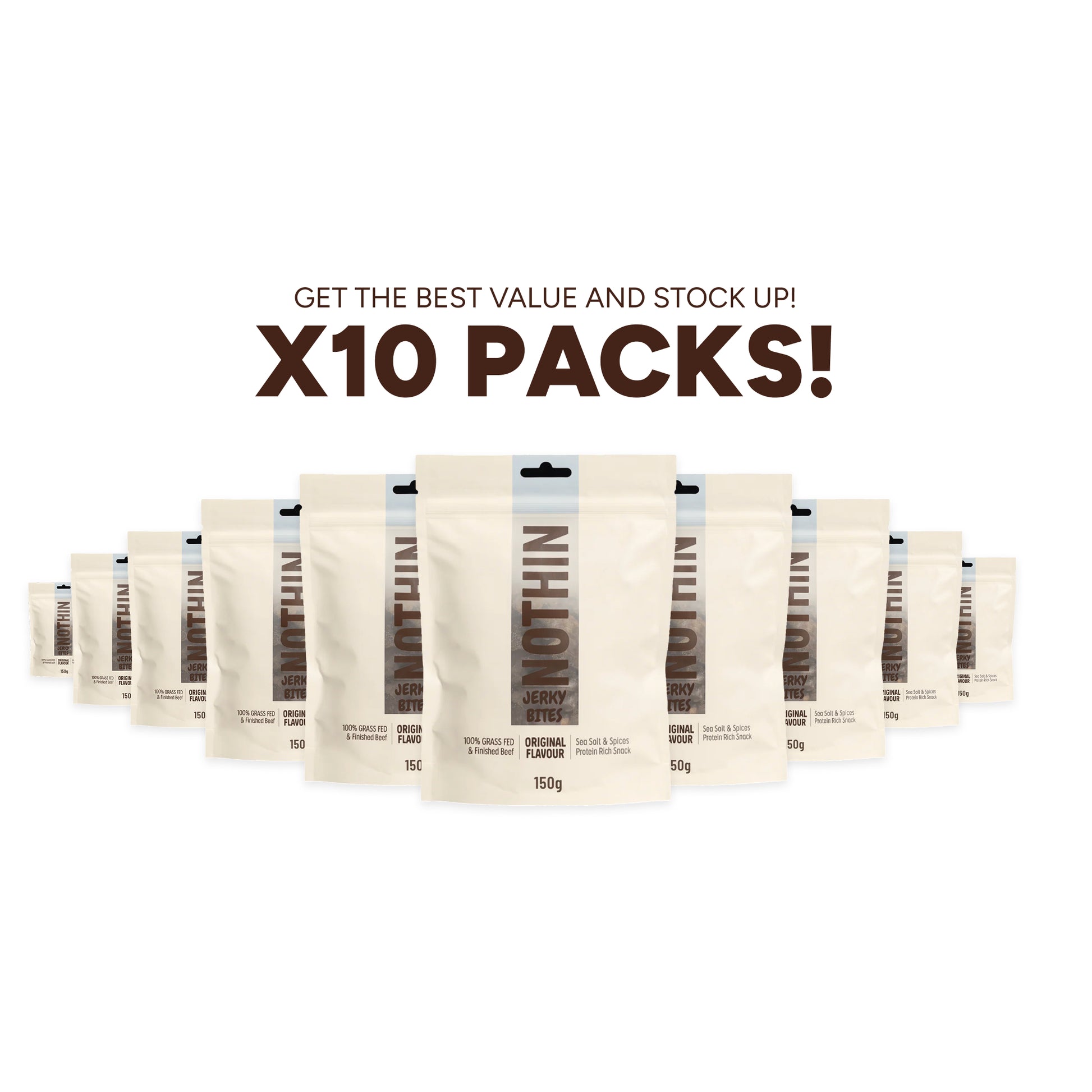 Grass Fed Beef Jerky Bites 150g