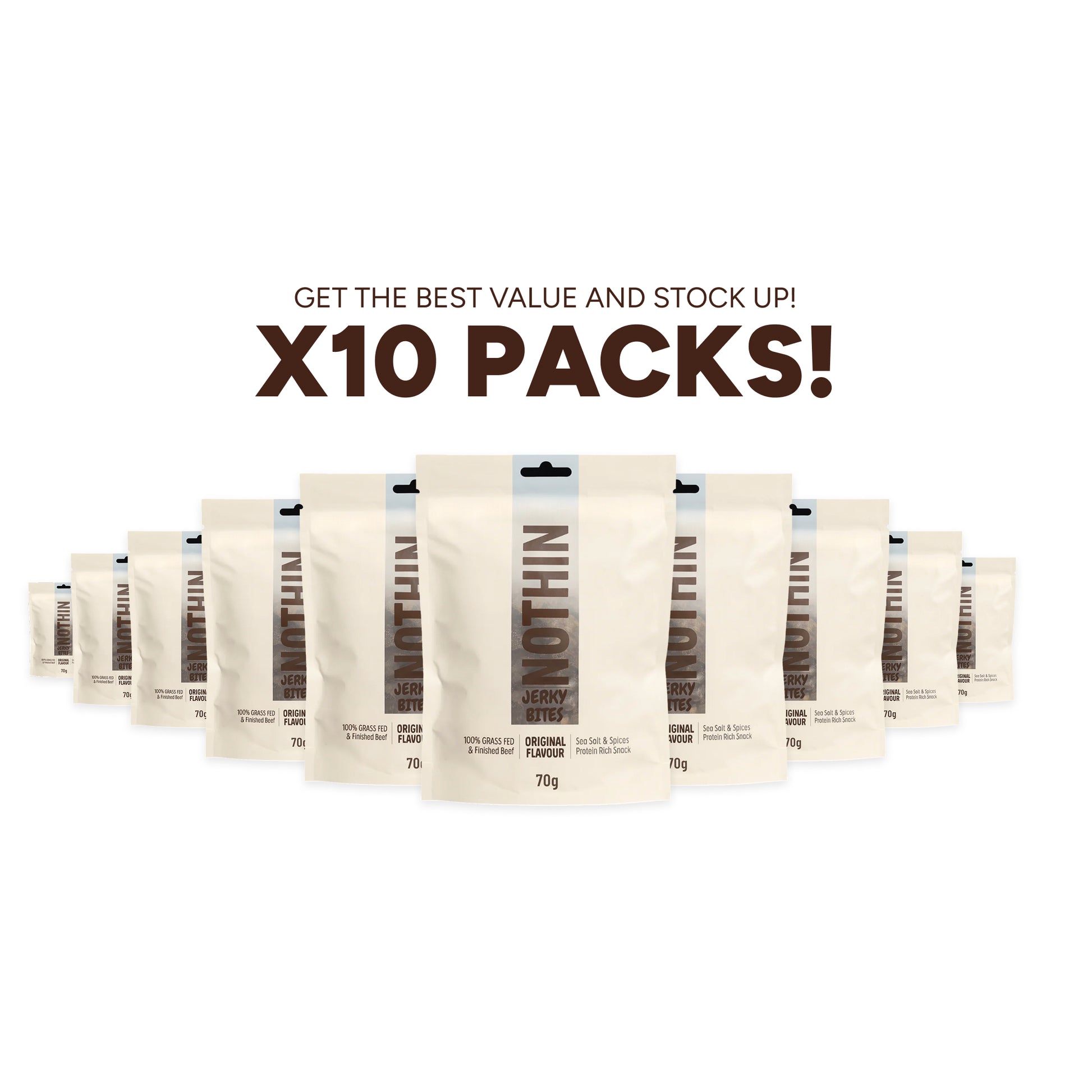 Grass Fed Beef Jerky Bites 70g